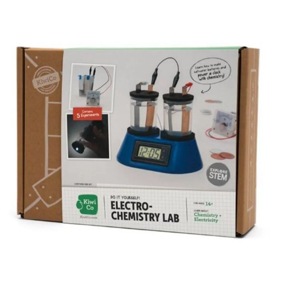 NEW KiwiCo. Kiwi Co. Electrochemistry Lab Chemistry Science Kit Battery Chemistr